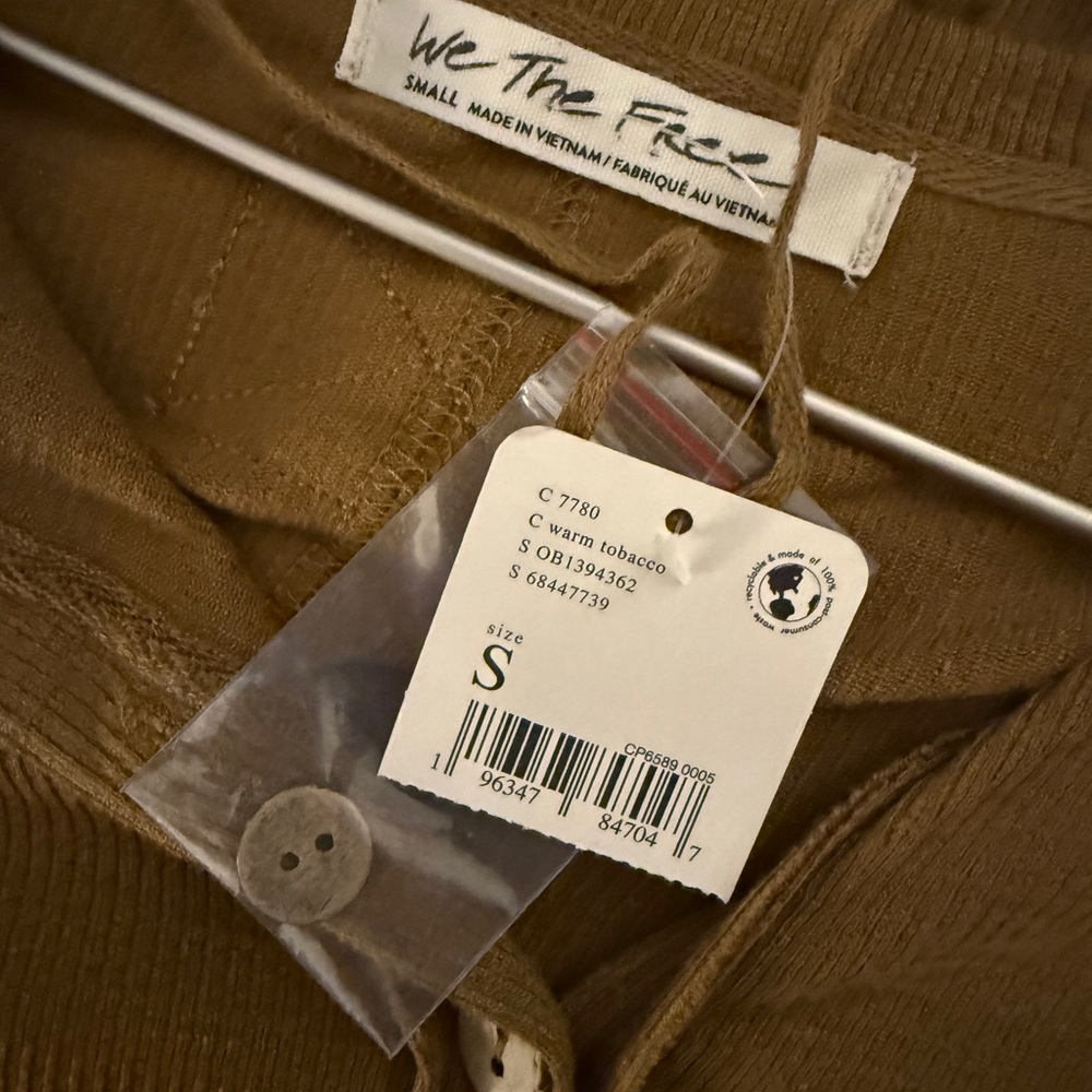 Free People We The Free Gia Cardigan/Dress in Warm Tobacco - Picture 10 of 11